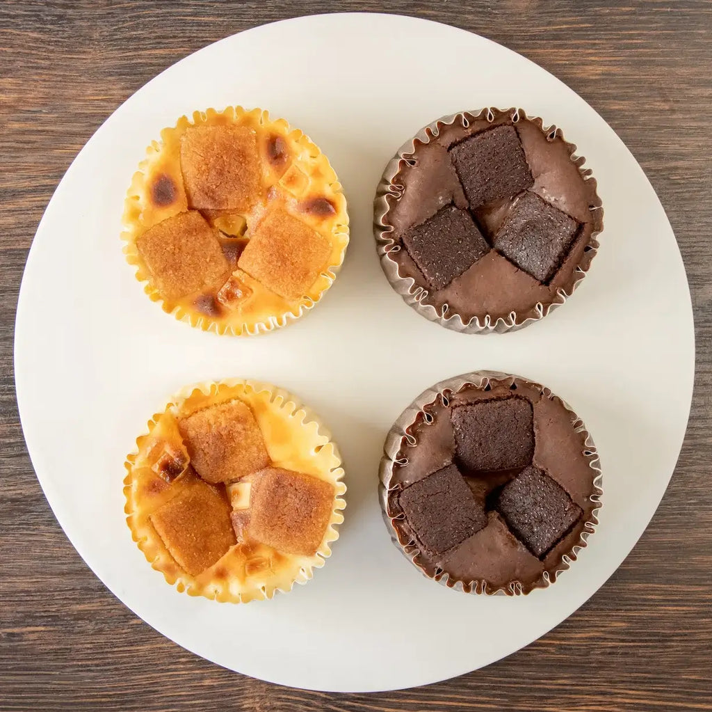 食べくらべ】GAZTA・ガスタ チョコレートバスクチーズケーキとホワイト